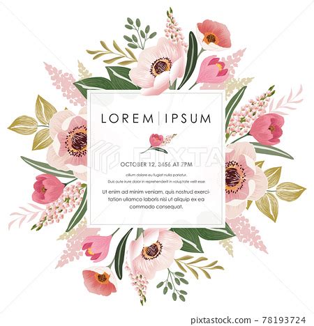 Vector Illustration Of A Beatiful Floral Frame Stock Illustration