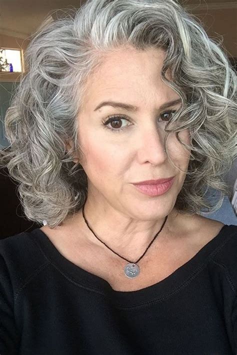 Curly Hair Grey Curly Hair Long Hair Styles Grey Hair Inspiration