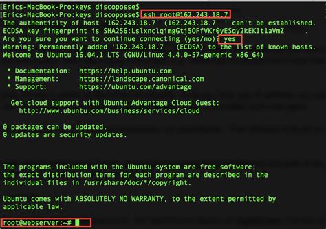 Accessing Digitalocean Droplets Via Command Line Using Ssh Keys On Osx