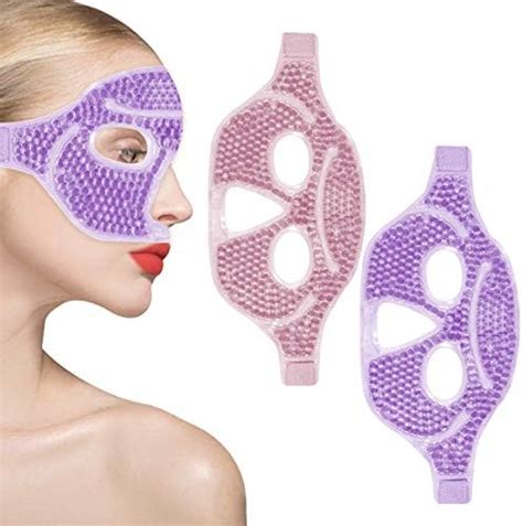 Ruzzut Cooling Gel Facial Mask 2 Pcs Reusable Gel Bead