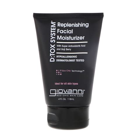 Giovanni Dtox System Replenishing Facial Moisturizer 4 Fl Oz 118