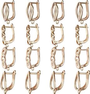 Amazon Beebeecraft Box Pcs Hoop Earring Findings K Gold