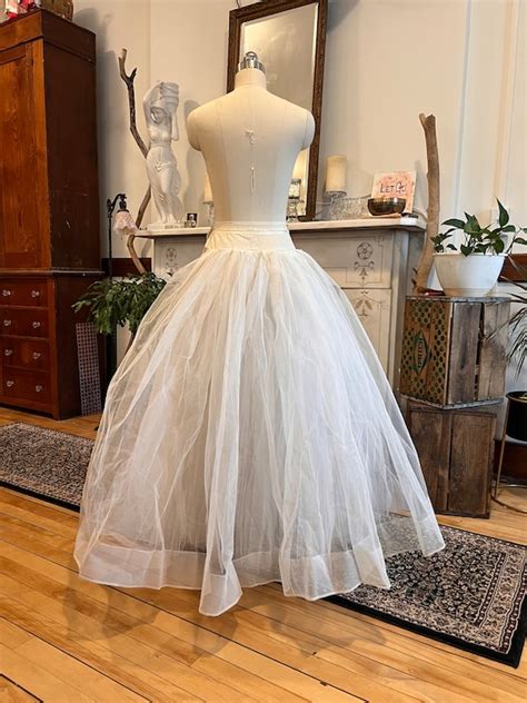 Rare Vintage S Petticoat Crinoline Flat Front Gem