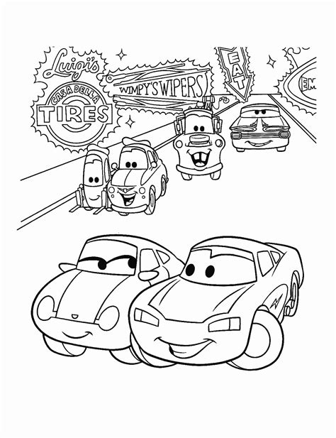 Disney Pixar Cars Coloring Pages Elegant Cars 2 Lightning Mcqueen