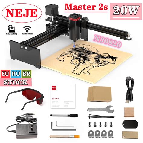 Neje Master S W Cnc Lightburn Grbl Laser Engraver Machine Wood