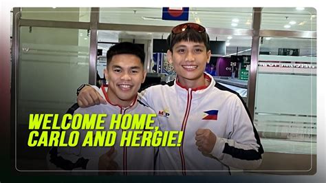 Carlo Paalam Hergie Bacyadan Back In PH After Qualifying For Olympics