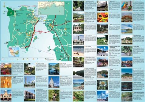 Penang Hotels And Sightseeings Map Tourist Map Map Penang