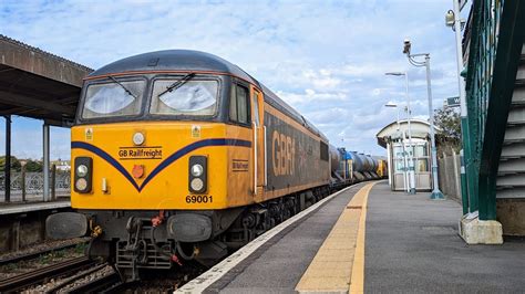 Class 69s On The Seaford Branch 69001 And 69004 At Newhaven Harbour 12 10 22 Youtube