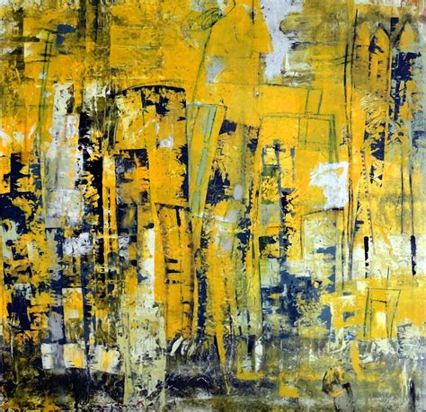 Urban Yellow Painting by Katie Black - Fine Art America