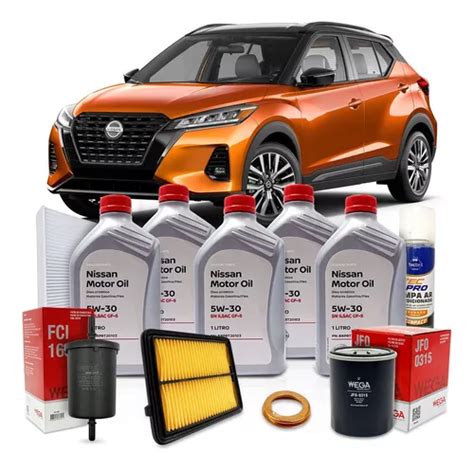 Kit Revisão Troca De Óleo 5w30 Nissan Kicks 1 6 2021 2022