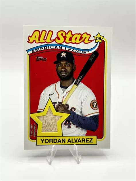 Relique De Chauve Souris Toil E Yordan Alvarez Topps Series