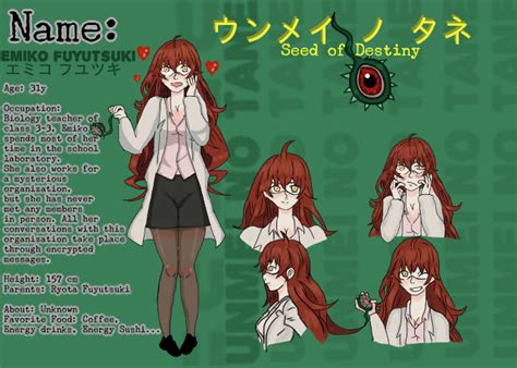 Seed of Destiny - Model Sheet - Emiko Fuyutsuki OC by YonjiSK on DeviantArt