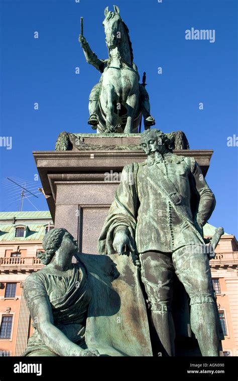 Statue In Stockholms Old Town Gamla Stan Stockholm Sweden Stock Photo