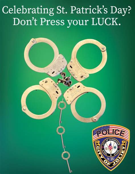 Joliet Police Department On Twitter Celebrating St Patrick S Day Don