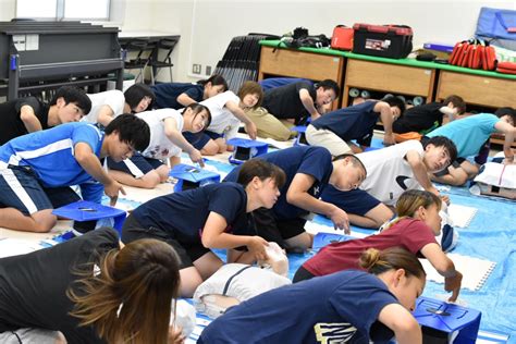 赤十字救急法救急員養成講習を開催しました News 仙台大学