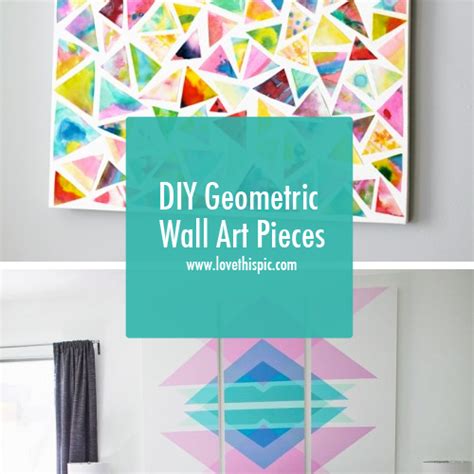 DIY Geometric Wall Art Pieces