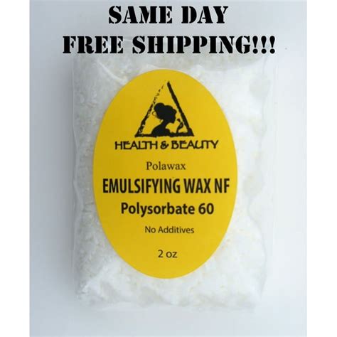 Emulsifying Wax Nf Polysorbate 60 Pure Polawax 2 Oz