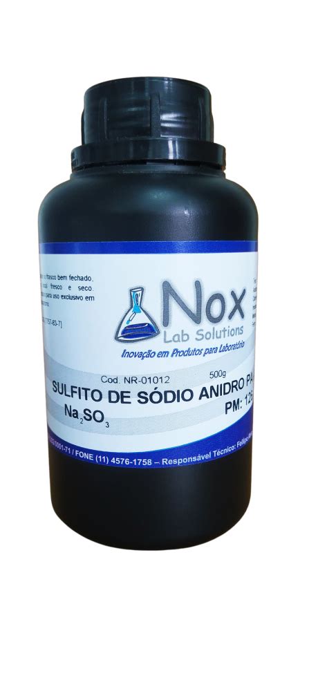 Sulfito De Sodio Anidro Pa Acs G Reagentes Qu Micos Nox Solutions