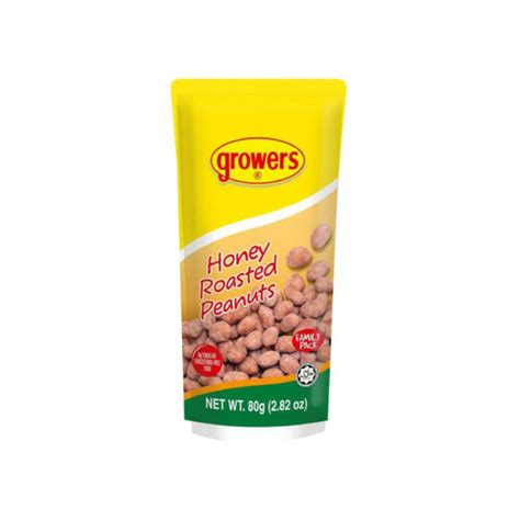 Growers Honey Roasted Flavor Less Grease Peanuts 80g Lazada PH