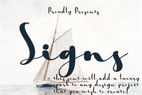 Signs Classic Script Font | Script Fonts ~ Creative Market