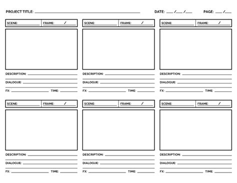 FREE Storyboard Templates PDF PSD PPT DOCX Story Board 40 OFF