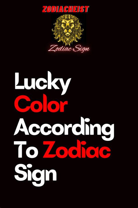 Lucky Color According To Zodiac Sign – Zodiac Heist