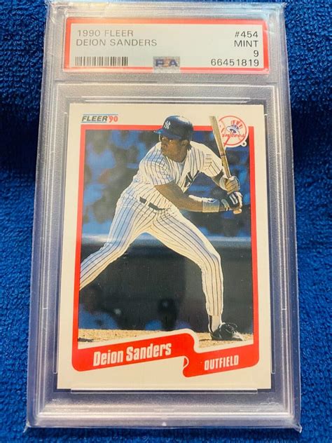 Fleer Deion Sanders New York Yankees Rookie Card Values Mavin