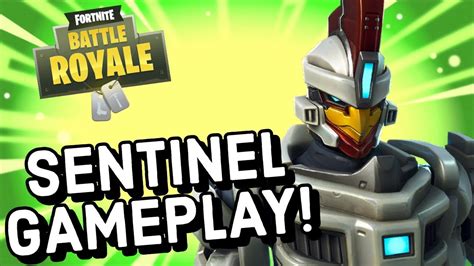 Sentinel Skin Gameplay In Fortnite Battle Royale Youtube