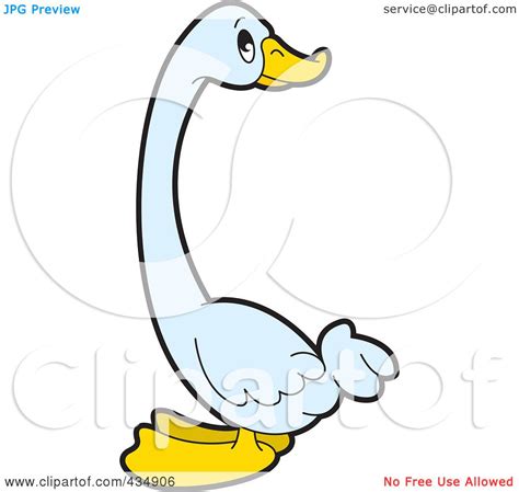 Royalty Free Rf Clipart Illustration Of A White Duck By Lal