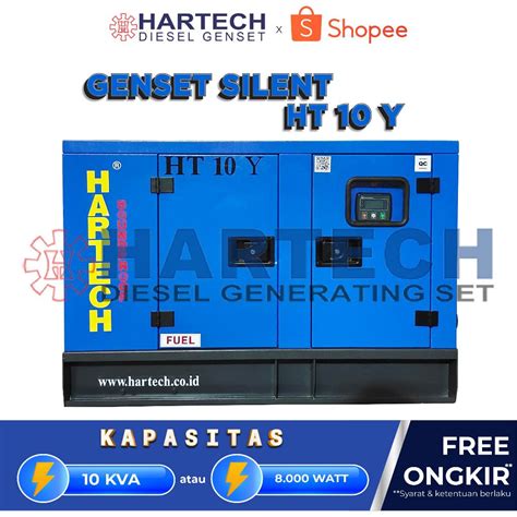 Jual HARTECH Genset HT 10 Y Silent Type 10 Kva 8 000 Watt Shopee