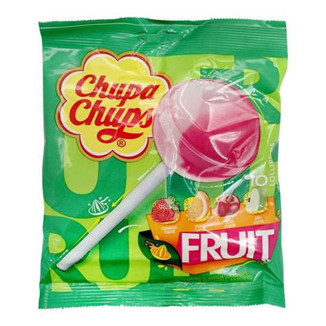 Purchase Chupa Chups Assorted Fruit Flavour Lollipops Pieces G