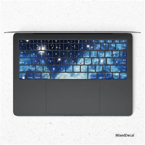 Blue Galaxy Keyboard Stickers Laptop Keyboard Cover Vinyl MacBook ...