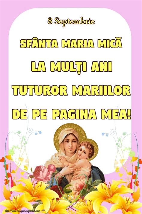 Felicitari De Sfanta Maria Mica Felicitari