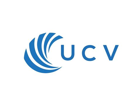 UCV letter logo design on white background. UCV creative circle letter ...