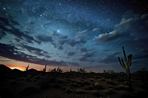 Premium Photo | Desert Night Sky Captivating shots of the desert night sky