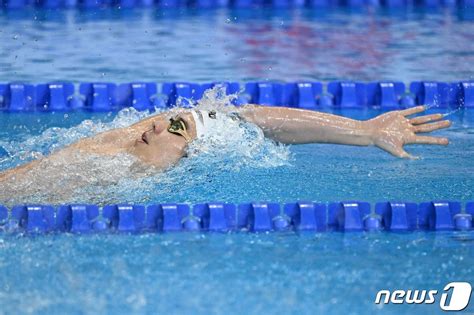 이주호 세계선수권 배영 첫 결선 진출男 200m 준결선 3위 뉴스1