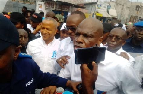 Marche de l opposition Katumbi Fayulu Sessange et Matata bloqués à