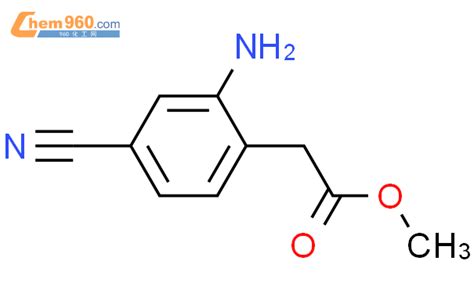 652997 62 1 Benzeneacetic acid 2 amino 4 cyano methyl ester化学式结构式