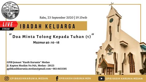 Live Stream GPIB Kasih Karunia Medan YouTube