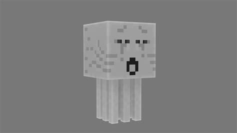 Minecraft Ghast 3d Model Animated Rigged Cgtrader