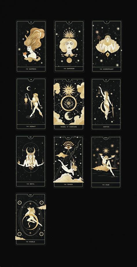 Divine Feminine Tarot Deck Nocturnal Cocorrina Tarot Cards Art