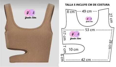 Moldes De Costura Patrones De Costura Crop Top Dama Mujer Juvenil Moda