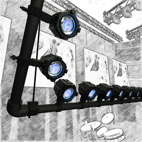 Proiettore IP65 VDO ATOMIC DOT CLD Martin Professional LED RGB