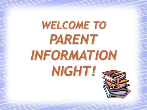 Ppt Welcome To Parent Information Night Powerpoint Presentation