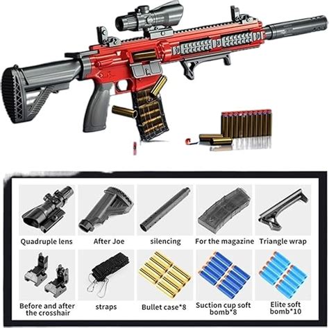 M416 Shell Ejection Soft Bullet Gun Soft Bullet EVA Sniper Rifle Manual