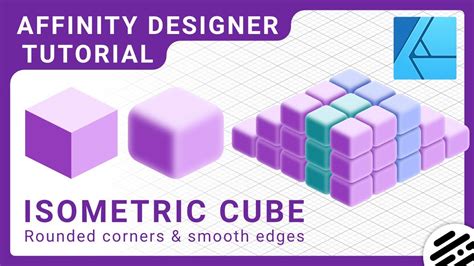 Affinity Designer Tutorial Isometric Cube With Rounded Corners And