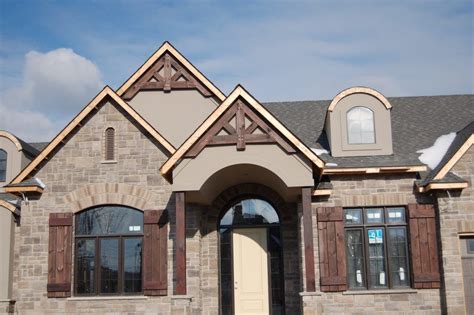 Gable Truss Exterior Craftsman With Wood Frame Toronto House