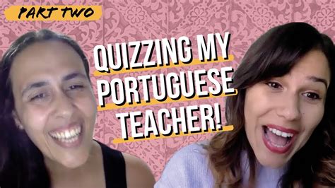 European Portuguese Grammar Lesson With My Teacher Watch Me Fail At Pronouncing Words Youtube