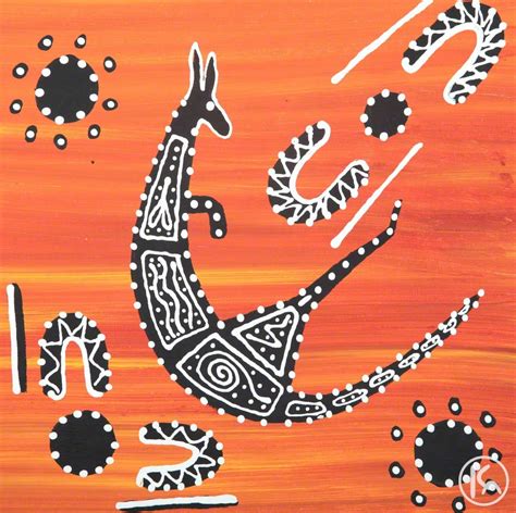 Kangaroo Hunting by Angelo Burgoyne Judda from Alice Springs, Central ...