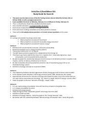 Exam Study Guide S Xw Final Version Pdf Ensci Env S Geol Mteor